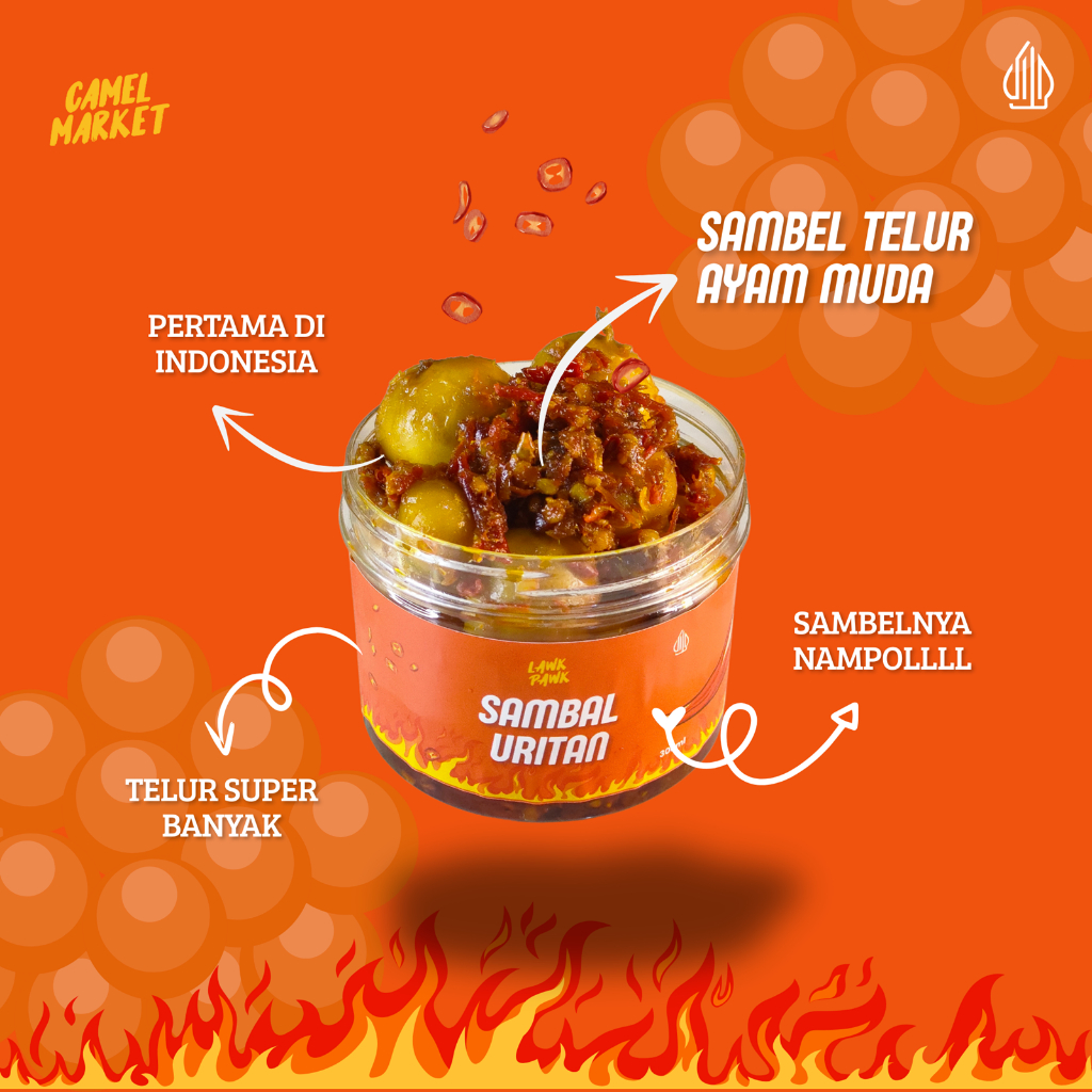 SAMBAL URITAN TELUR AYAM MUDA, TELUR CUMI, TELUR IKAN, TELUR KEPITING, TELUR GURITA