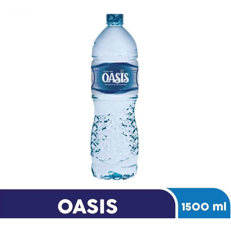 Oasis Air Mineral 1500 Ml 1,5 LITER -  Segar Dan Berkualitas. 12 BOTOL 1 BOX