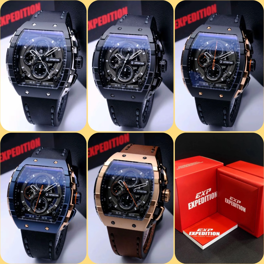 JAM TANGAN PRIA EXPEDITION E 6782 M / E6782 / 6782 ORIGINAL CHRONOGRAPH GARANSI RESMI 1 TAHUN