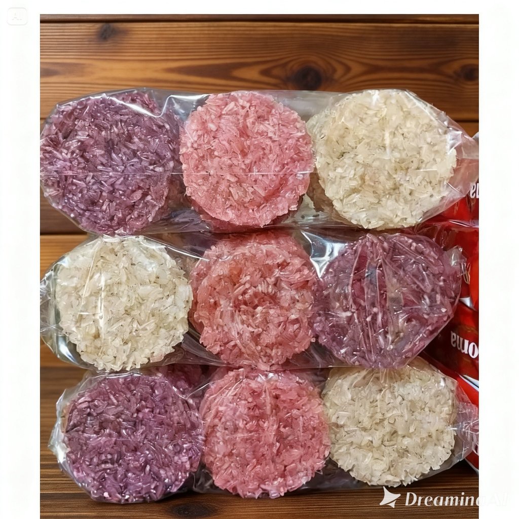 RENGGINANG MENTAH MEKAR 100% KETAN UKURAN BESAR