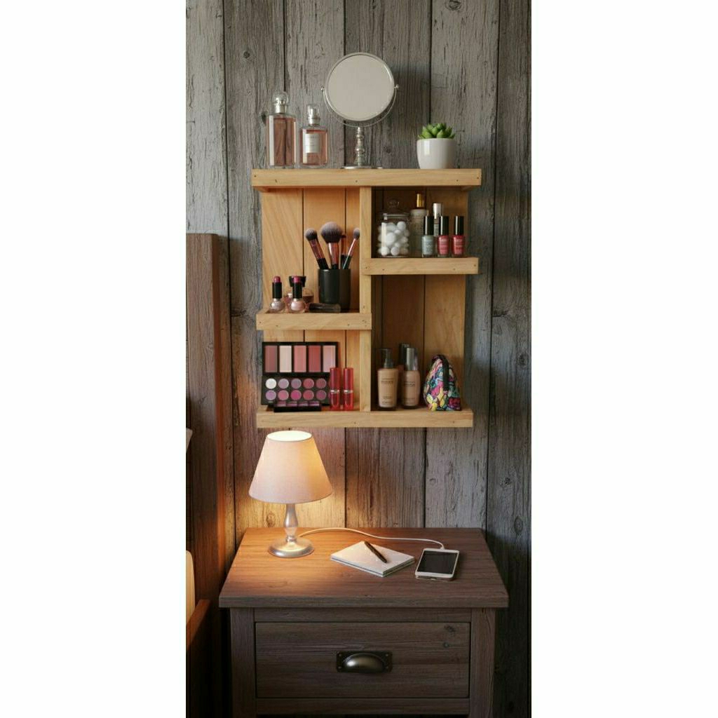 Rak Make Up Rak Dinding Gantung Aesthetic