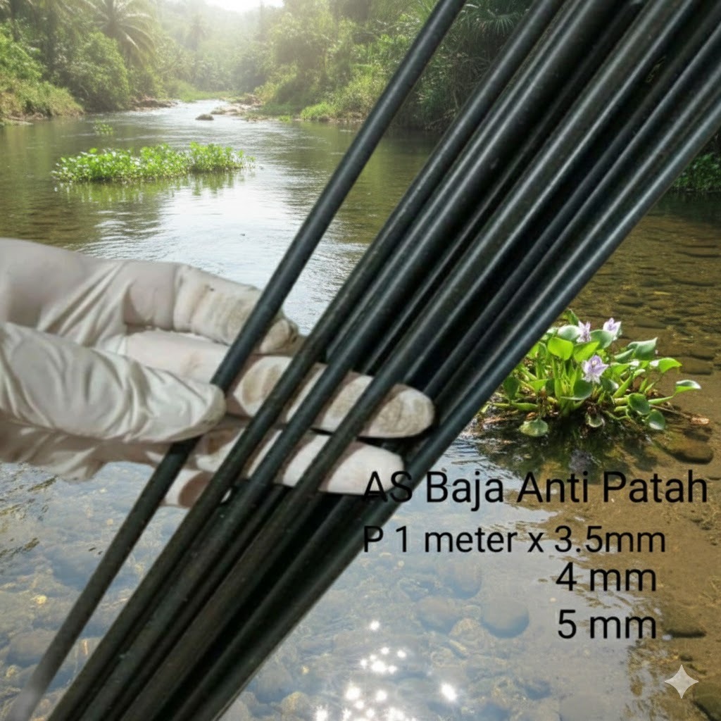 As baja 3,5mm panjang 100ccm bahan paser ikan