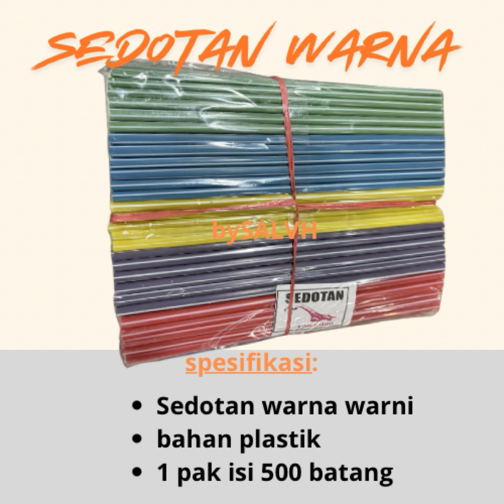 Sedotan plastik warna warni / sedotan warna warni plastik / sedotan es murah