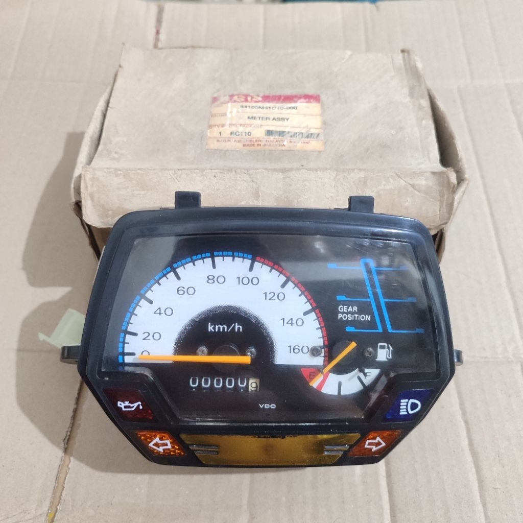 speedometer spidometer assy suzuki crystal RC110 nos malaysia