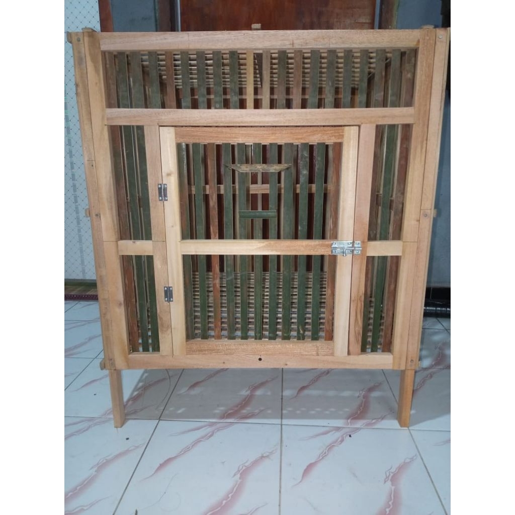 kandang ayam jago 80cm bongkar pasang