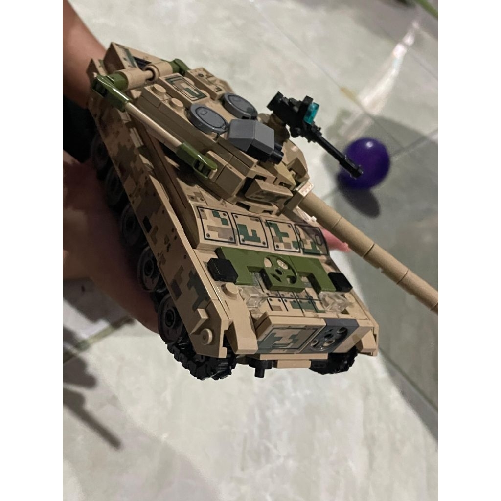 blocks mainan lego tank tentara sembo