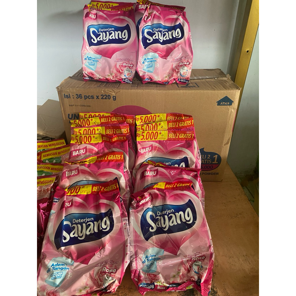 GROSIR || Sabun Cuci Baju - Sayang Bubuk 220 GR