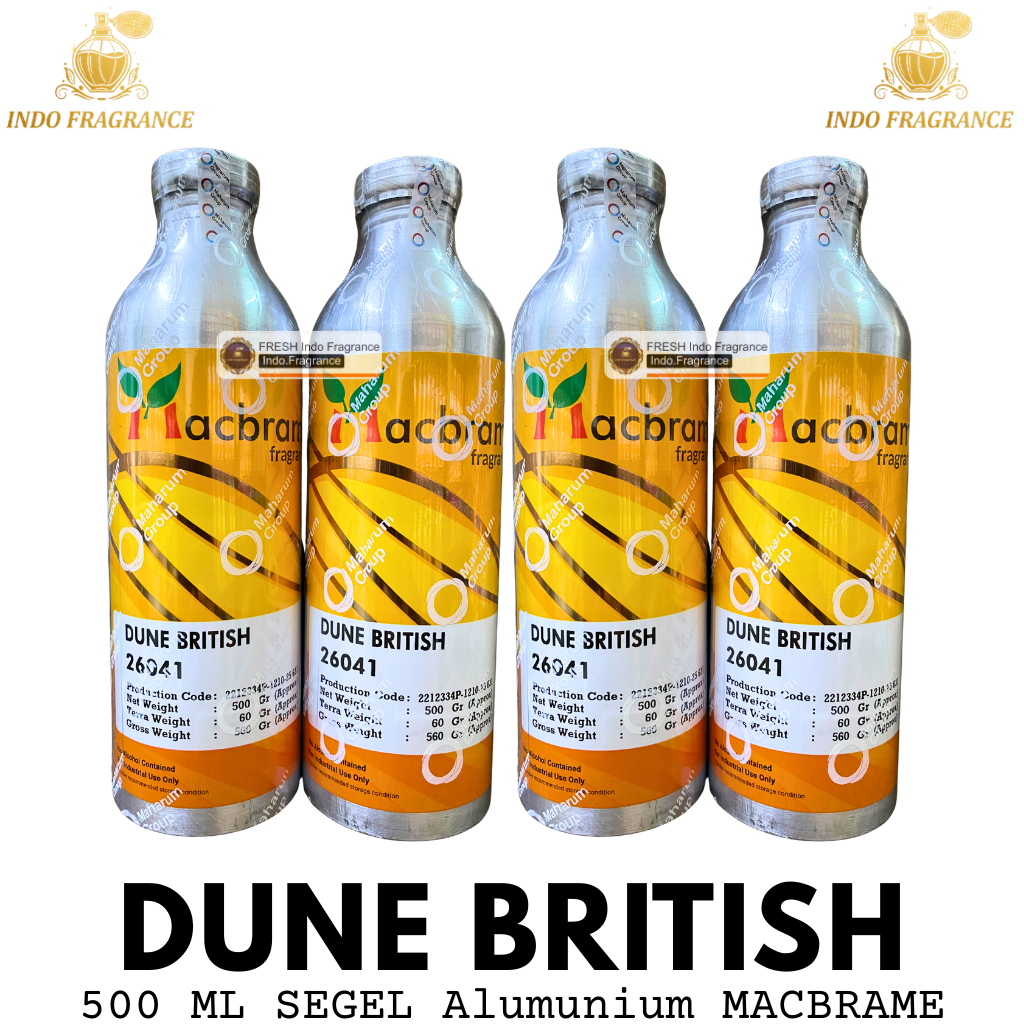 Bibit Parfum DUNE BRITISH ( 500 ML SEGEL Alumunium ) MACBRMAE London