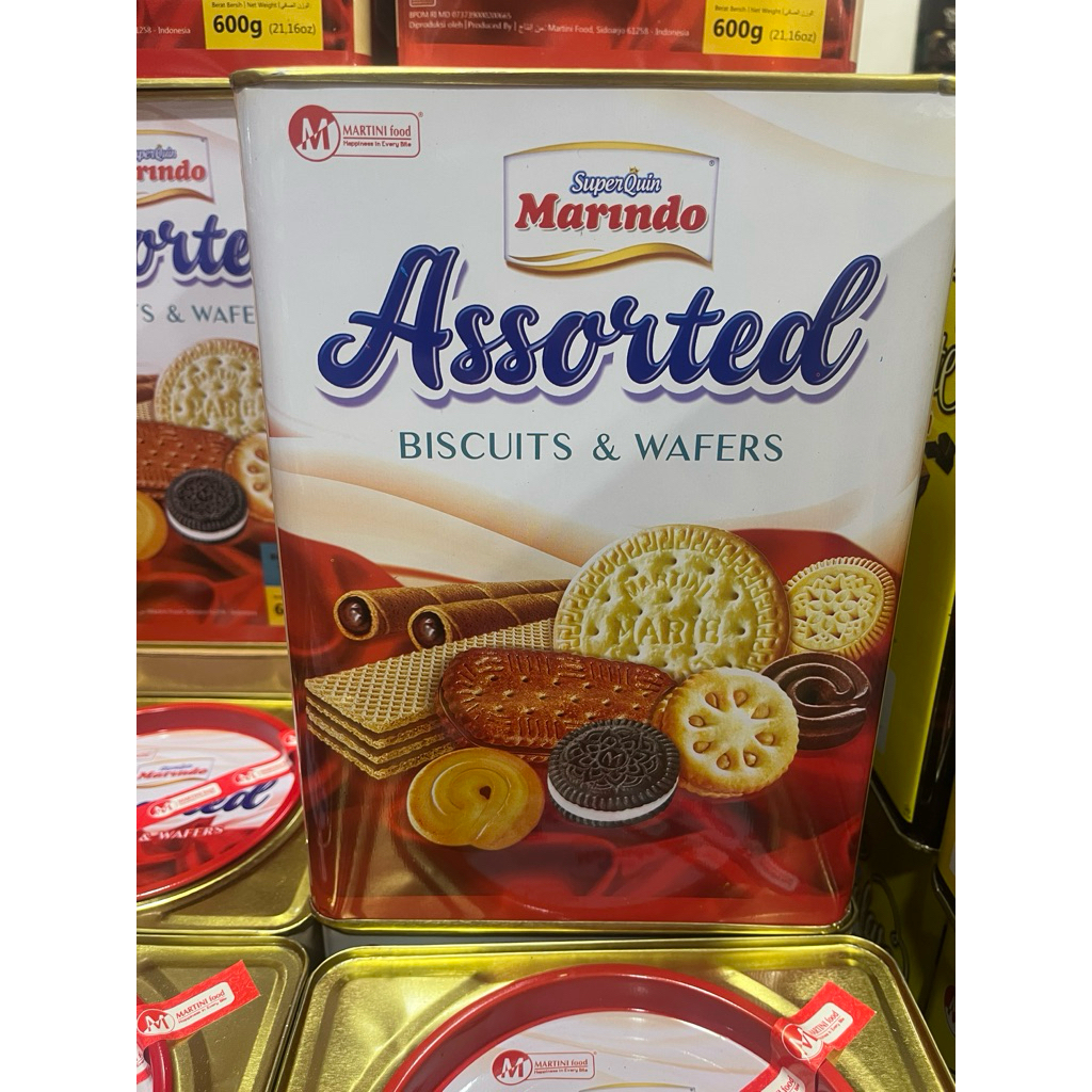 MARINDO LEBARAN MIX ASSORTED WAFER & BISCUIT 600g