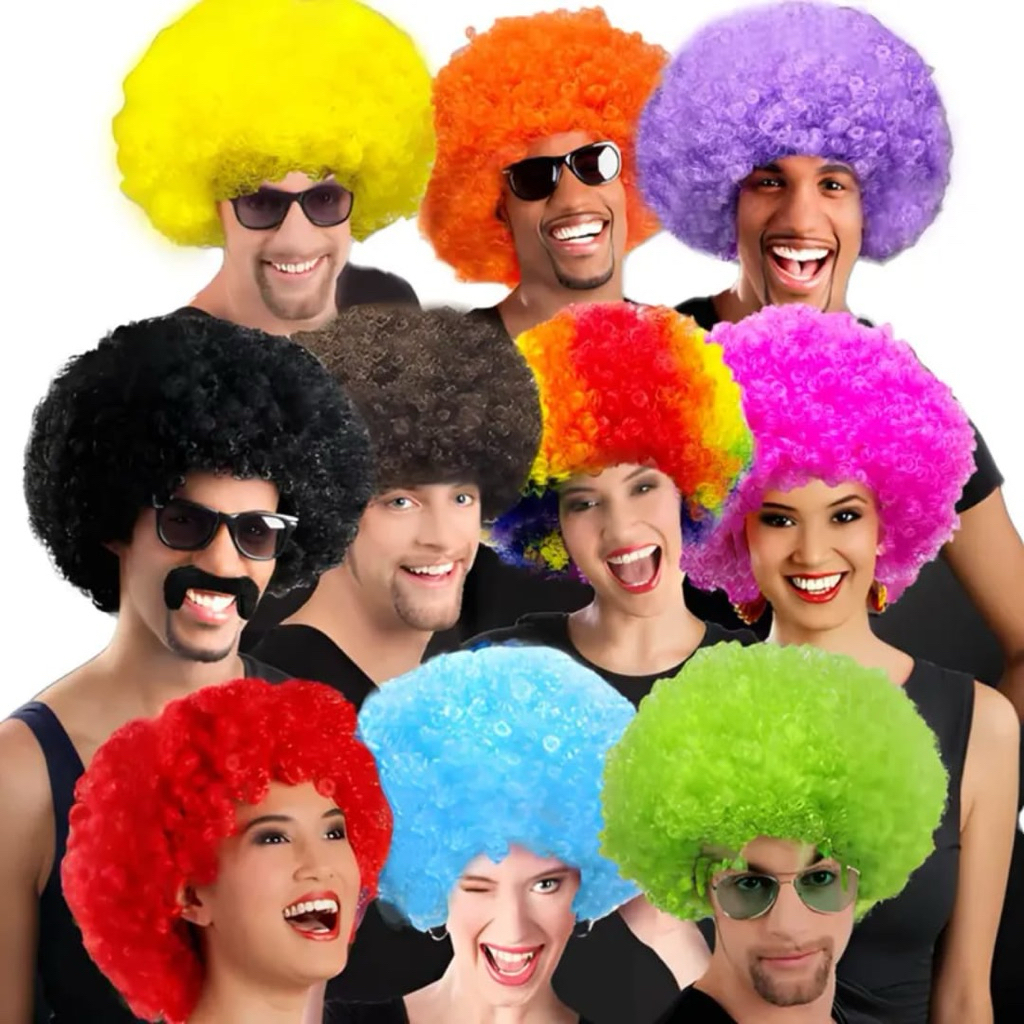 REHANA HAIR Wig Kribo Wig Rambut Palsu Wig Badut Wig Rambut Kribo Palsu Wig Keriting Wig Pria Keriti