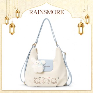 RAINSMORE Tas Ransel Fashion Terbaru, Gaya INS, Kapasitas Besar, Multifungsi: Ransel & Tote, Kasual dan Stylish