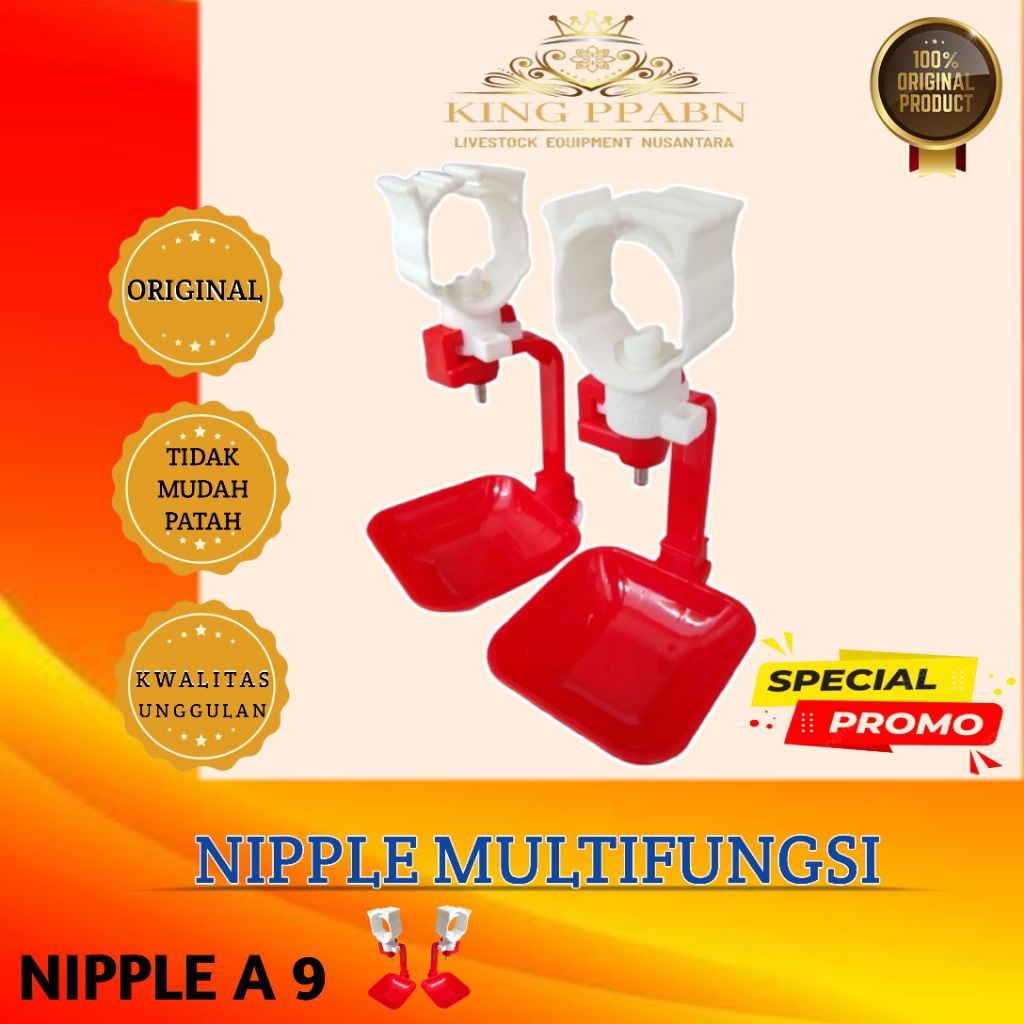 ( 10 pcs ke atas ) nipel ayam multifungsi, niple a9, nipple multifungsi, nipel multifungsi, niple mu