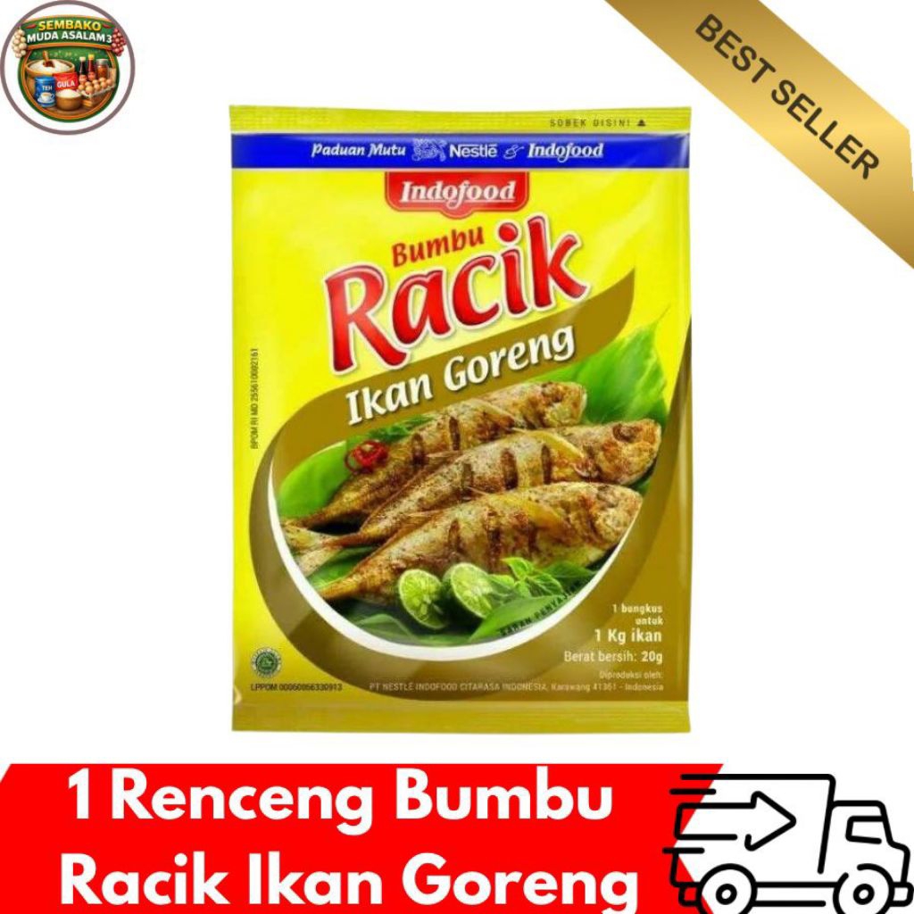 Bumbu Racik Ikan Goreng 1 Renceng Isi 10 Sachet / Bumbu Ikan Goreng