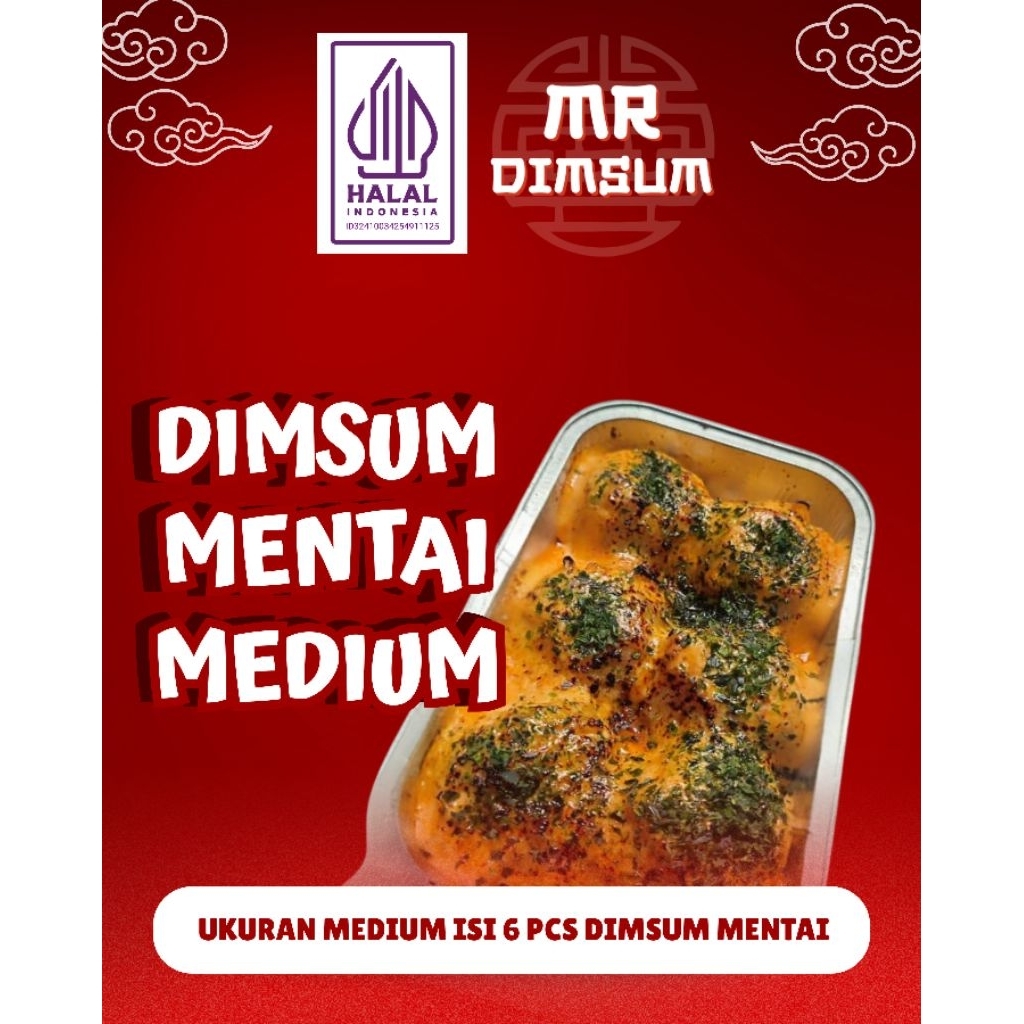 Dimsum Mentai uk M (siomay dimsum % daging ayam asli)