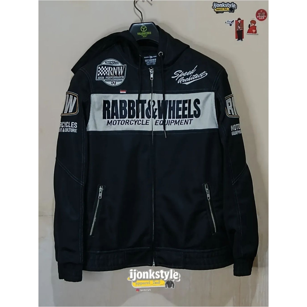 Jaket RABBIT AND WHEELS hoodie zipper mesh