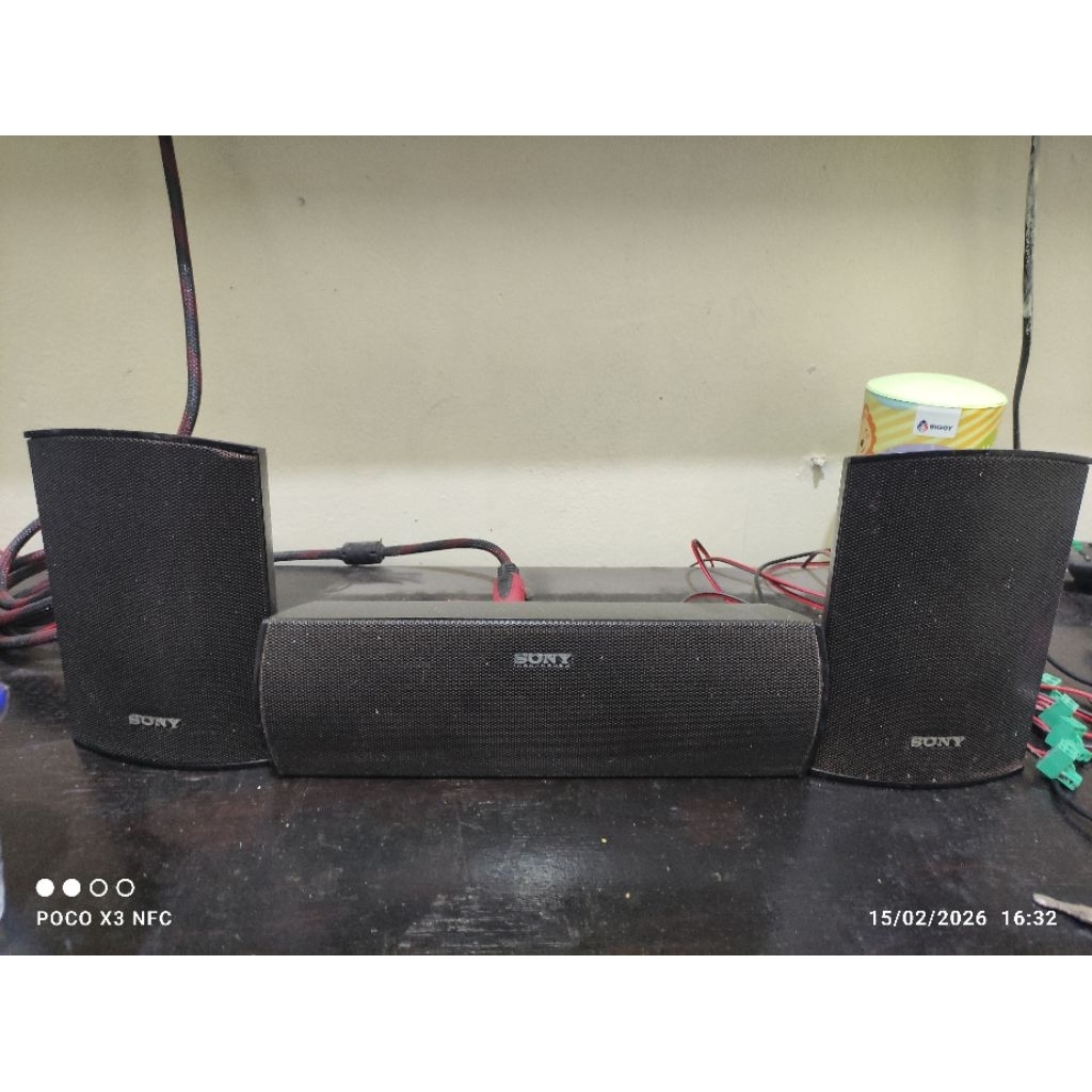 Speaker Sorround Sony + Center nya Bekas Home Theater DAV DZ640K