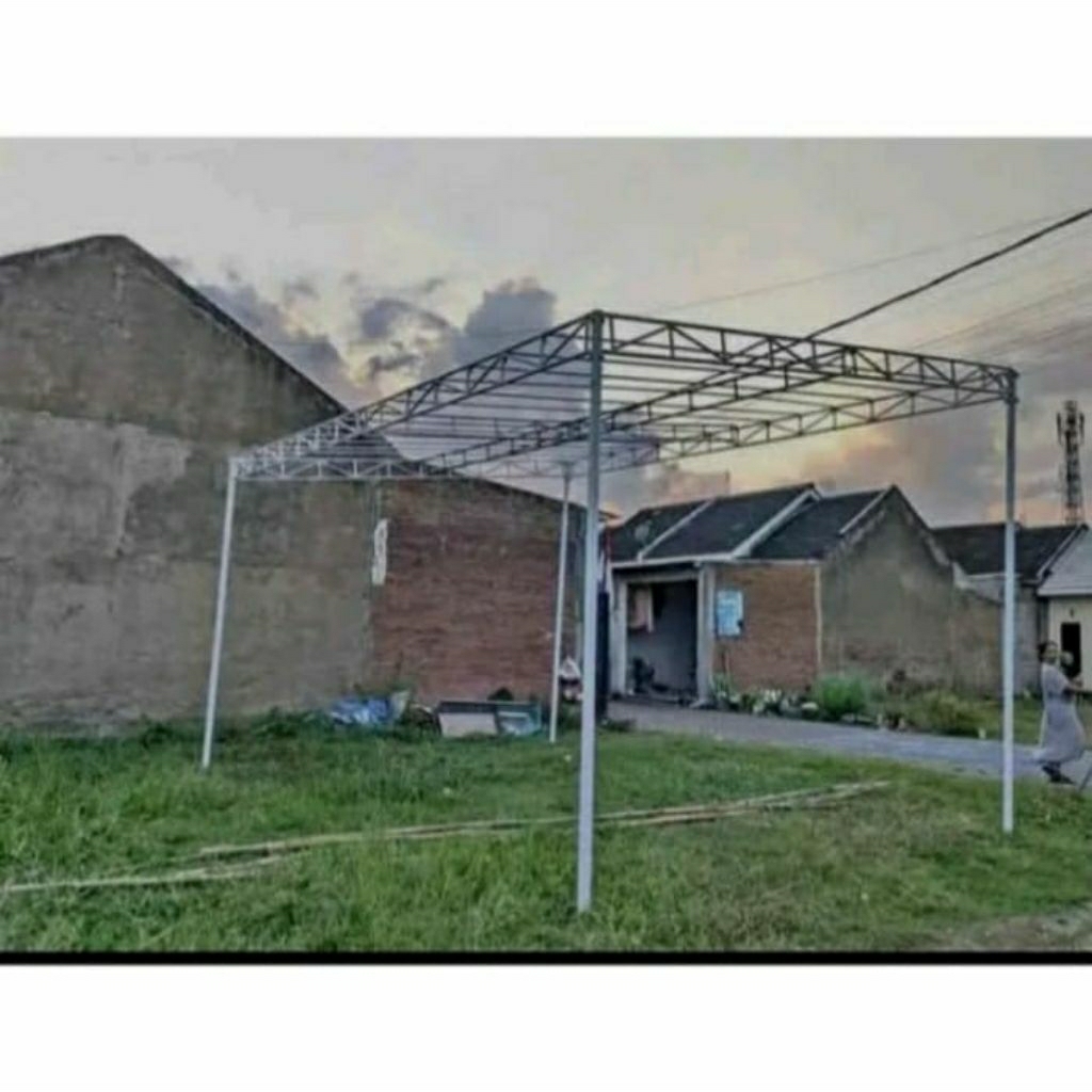 rangka tenda ukuran 4x6 besi galvanis
