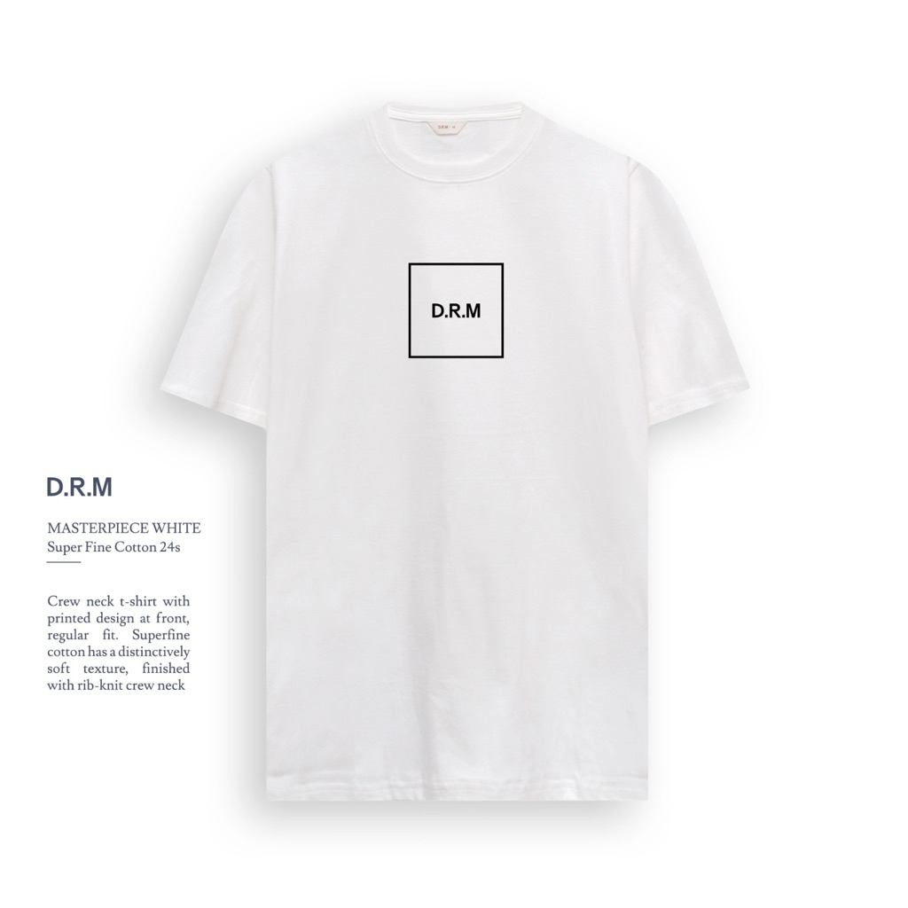 TSHIRT MASTERPIECE WHITE | DRM .KAOS DRM WEAR.