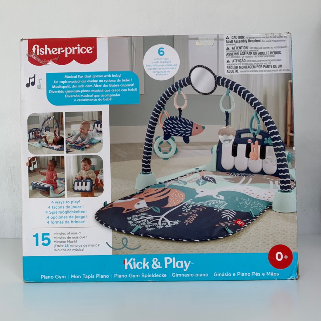 [Preloved] Fisher Price Baby Playmat Kick & Play Piano Gym Newborn Toddler