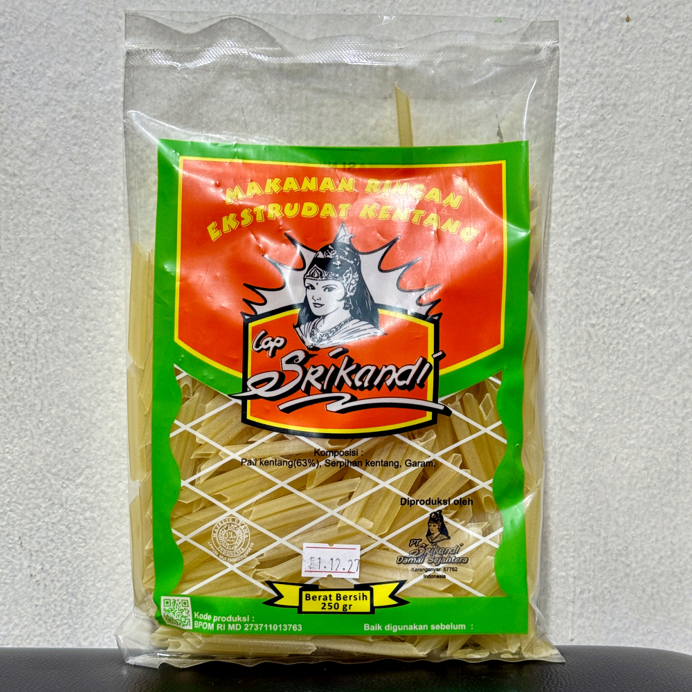 Krupuk Stick Potato Mentah 250 gr  / Stick Potato Mentah Srikandi