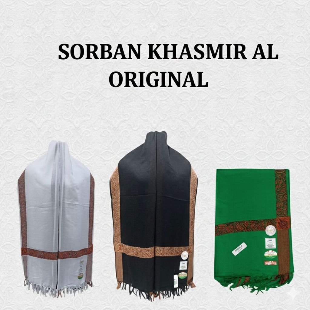 Sorban Khasmiri Al Savera Original India murah , Sorban Tenun Al savera Original murah