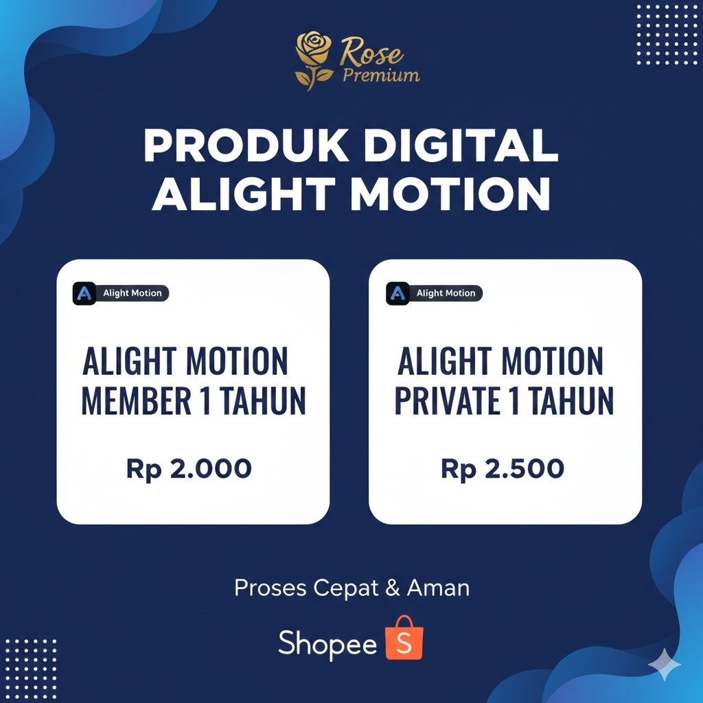 Alight Motion Premium 1 Tahun Murah