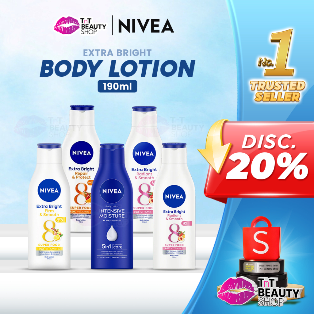 NIVEA Body Lotion Extra White 190ML Tnt Beauty Shop