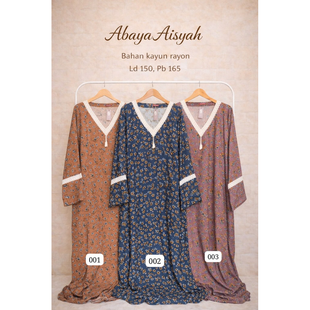 ( PROMO )Abaya Rayon Katun