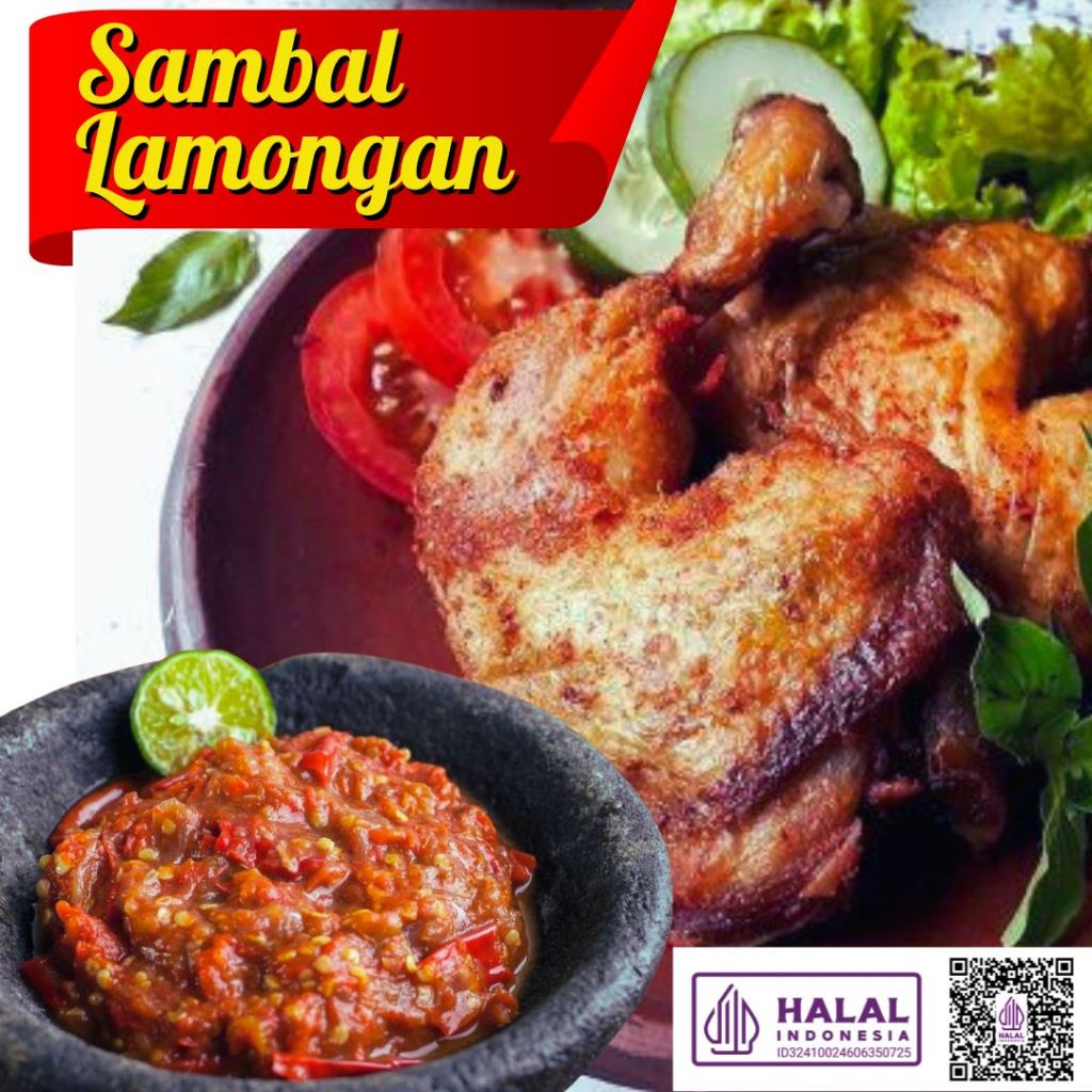 200gr Sambal Lamongan/ Sambal Lamongan Asli/ Sambal Ayam Goreng/ Sambal Lele Goreng/ Sambal Ayam Pen