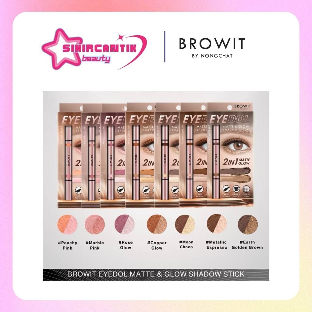 BROWIT BY NONGCHAT Eyedol Matte And Glow Shadow Stick / Eyeshadow Stick / Eyeshadow Waterproof