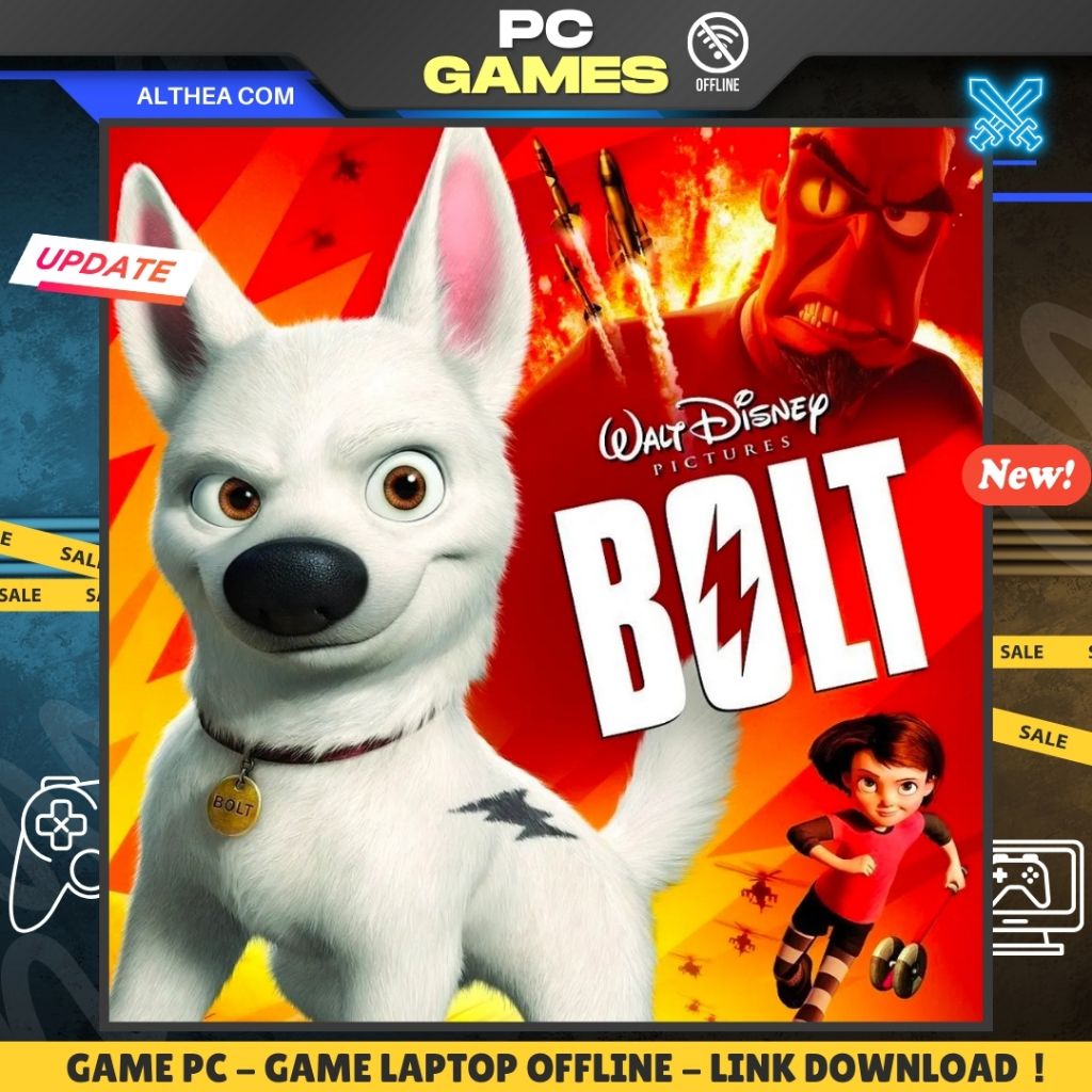 DISNEY BOLT - ACTION-ADVENTURE - PLATFORMER - FAMILY - GAME PC / LAPTOP - OFFLINE