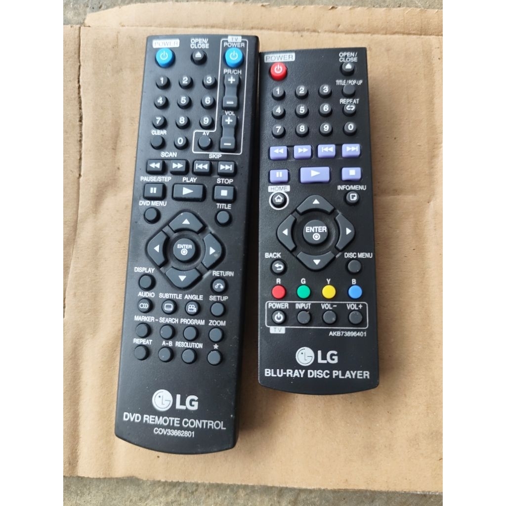 remote LG BLU-RAY DISC PLAYER ORIGINAL,TAHAN LAMA.