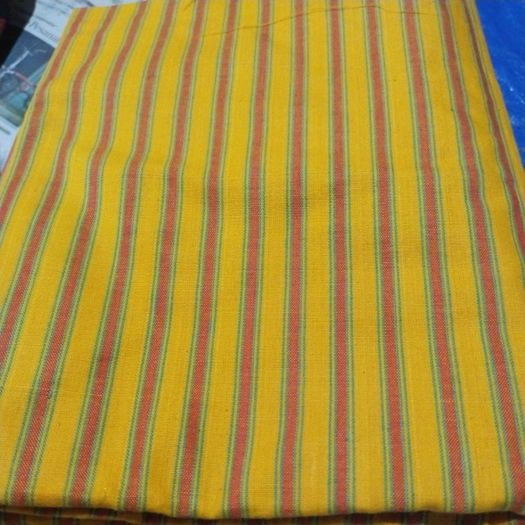 Kain TENUN Lurik Orange