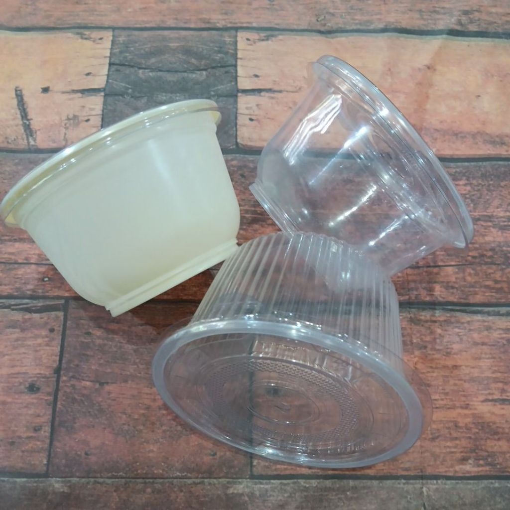 (25 pcs+tutup)Mangkok plastik 500ml/Mangkok bakso/mangkok tahan panas