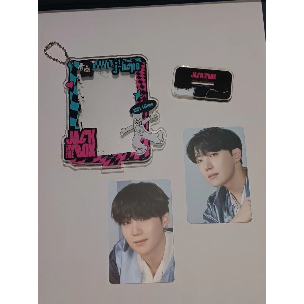 Photocard BTS Yoongi Suga Jhope with card holder JITB 2in1