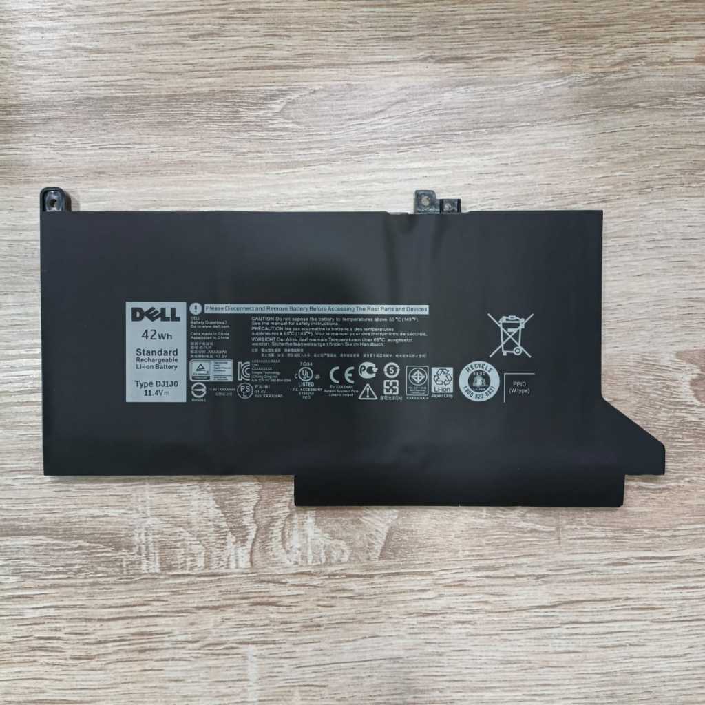 Baterai Batre Battery Batrei Laptop Dell Latitude DJ1J0 12 7280 7290 E7280 E7290 13 7380 7390 E7380 