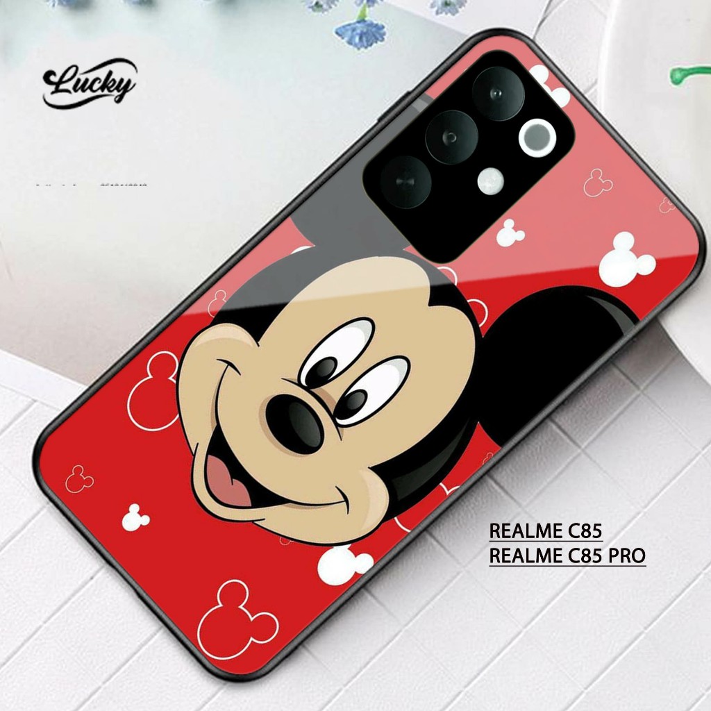 Softcase Kaca Acrilik REALME C85 Murah 2025 Terbaru Protek Kesing-Handphone- Hp-Pelindung BK-118 Ant