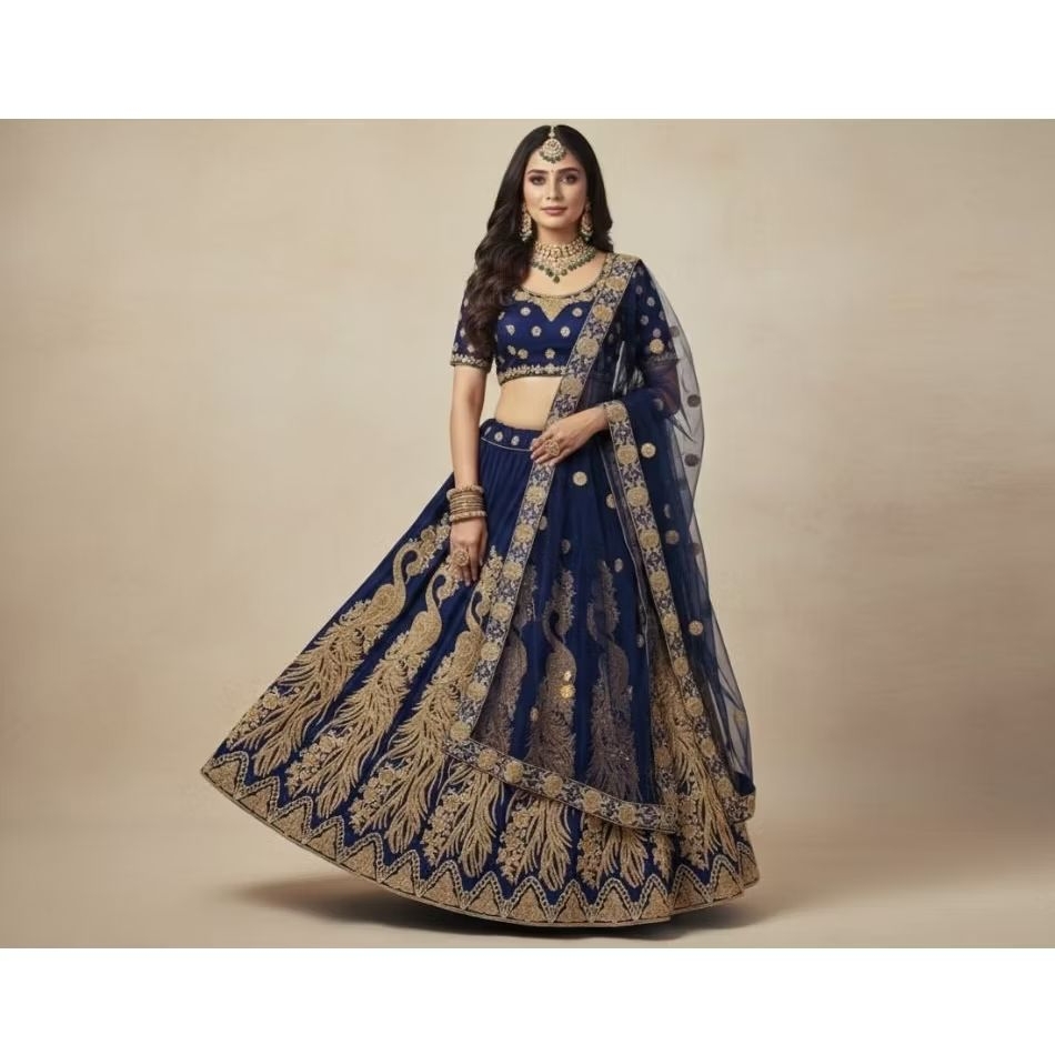 lehengga merak swarovsky / lenggha lengha lengah jodha pengantin wedding pesta nikahan pakaian adat