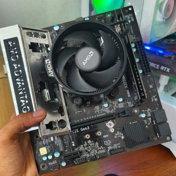 PAKET MOBO A320 + PROSESOR RYZEN 3 1200 SIAP GAMING