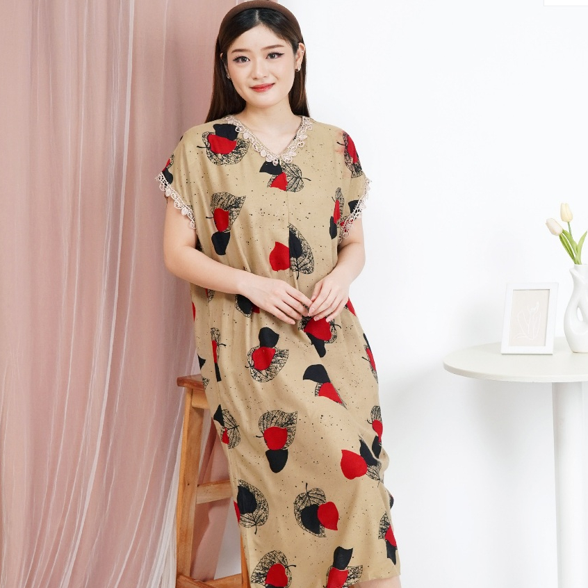 Daster Rayon jumbo busui kekinian ld 110 - 130