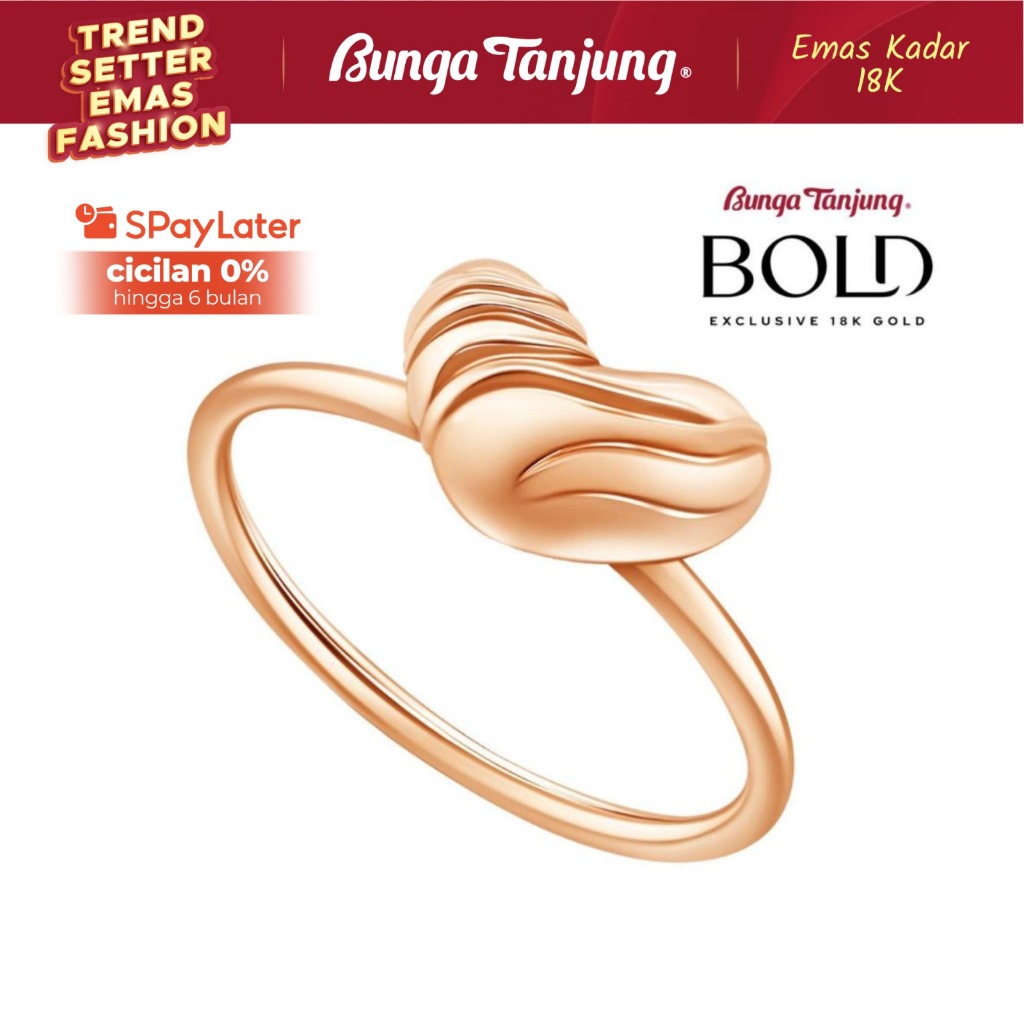 CINCIN GOLDEN LOVE STORY SERIES - SDW GOLD - EMAS 18K - BUNGA TANJUNG GOLD