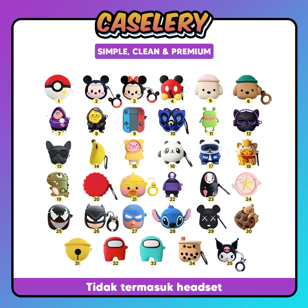 [W] Case Pods Robot T50S / Pro 4 / Roker Eb811 Karakter Batman W26