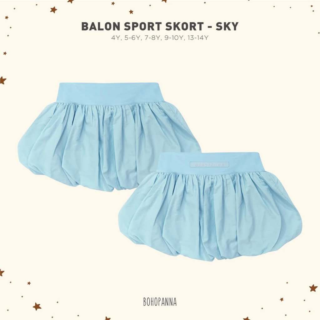 BOHOPANNA | BALOON SPORT SKORT | CELANA ANAK PEREMPUAN | ROK ANAK PEREMPUAN | ROK OLAHRAGA