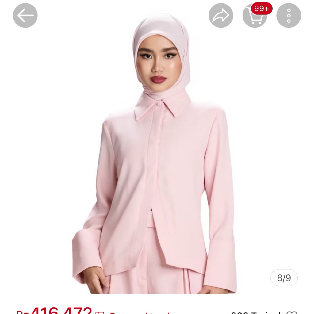 lafiye form convertible cuffs/ atasan lafiye kemeja