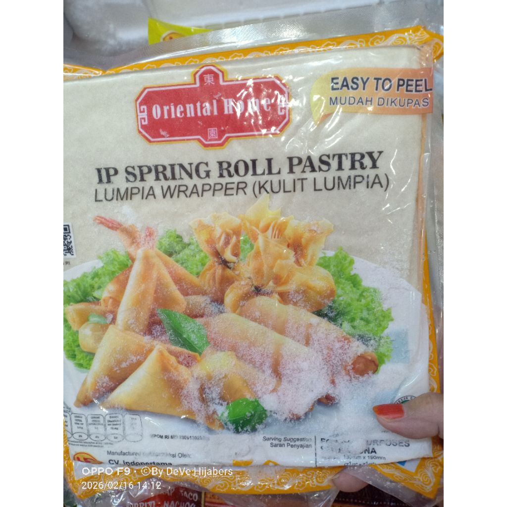 IP Spring home Spring ROLL PASTRY ISI 50 Kulit Lumpia 7,5 inch Besar
