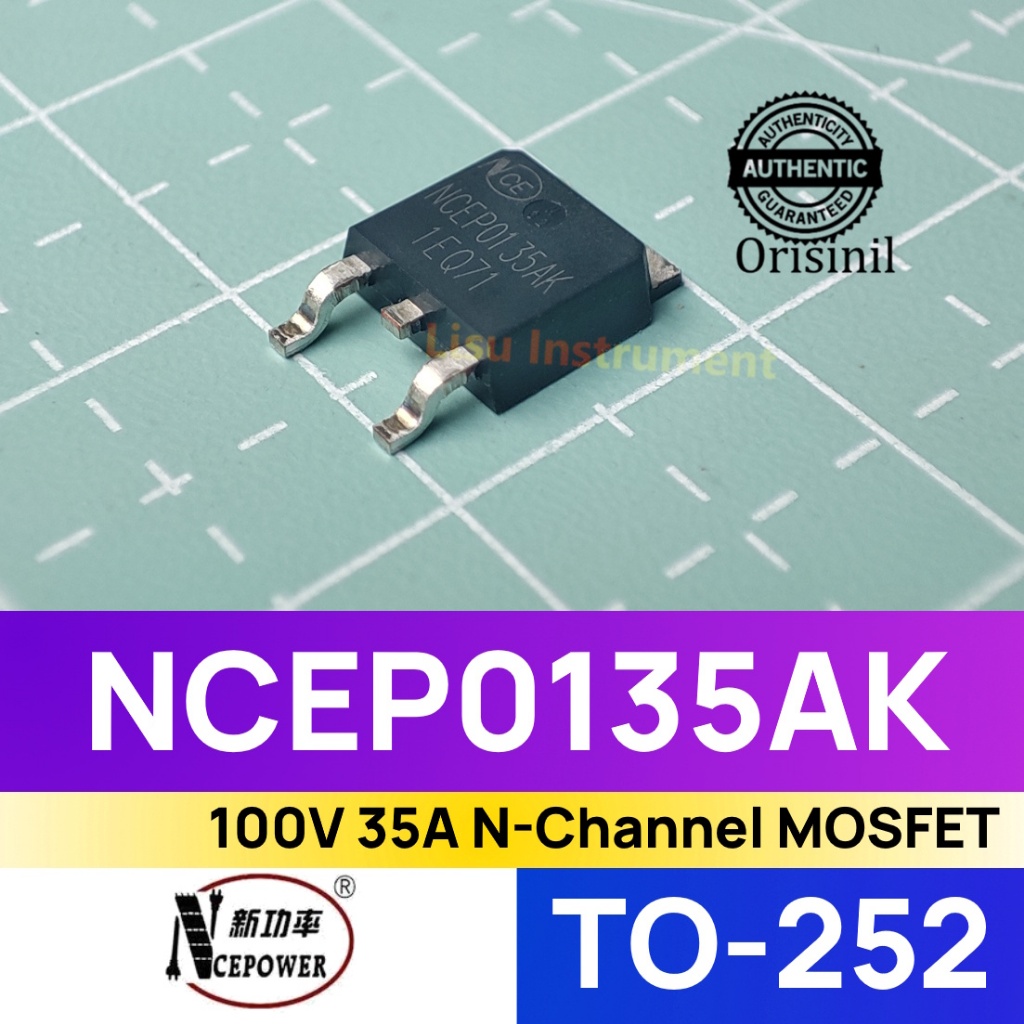 NCEP0135AK 100V 35A N-Channel MOSFET TO-252 NCE