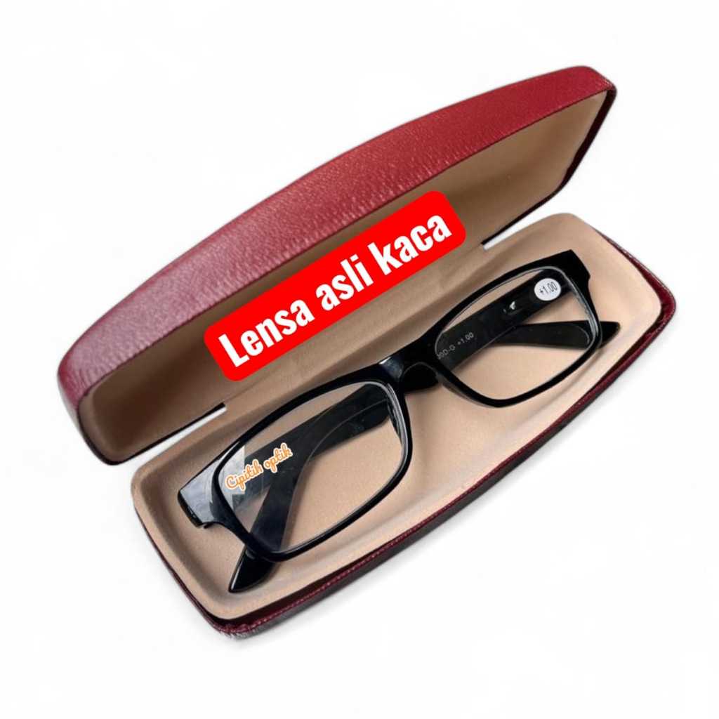 CIPTIH OPTIK - KACAMATA BACA PLUS SUPER FOKUS UNTUK RABUN DEKAT PRIA WANITA LENSA ASLI KACA GAGANG P