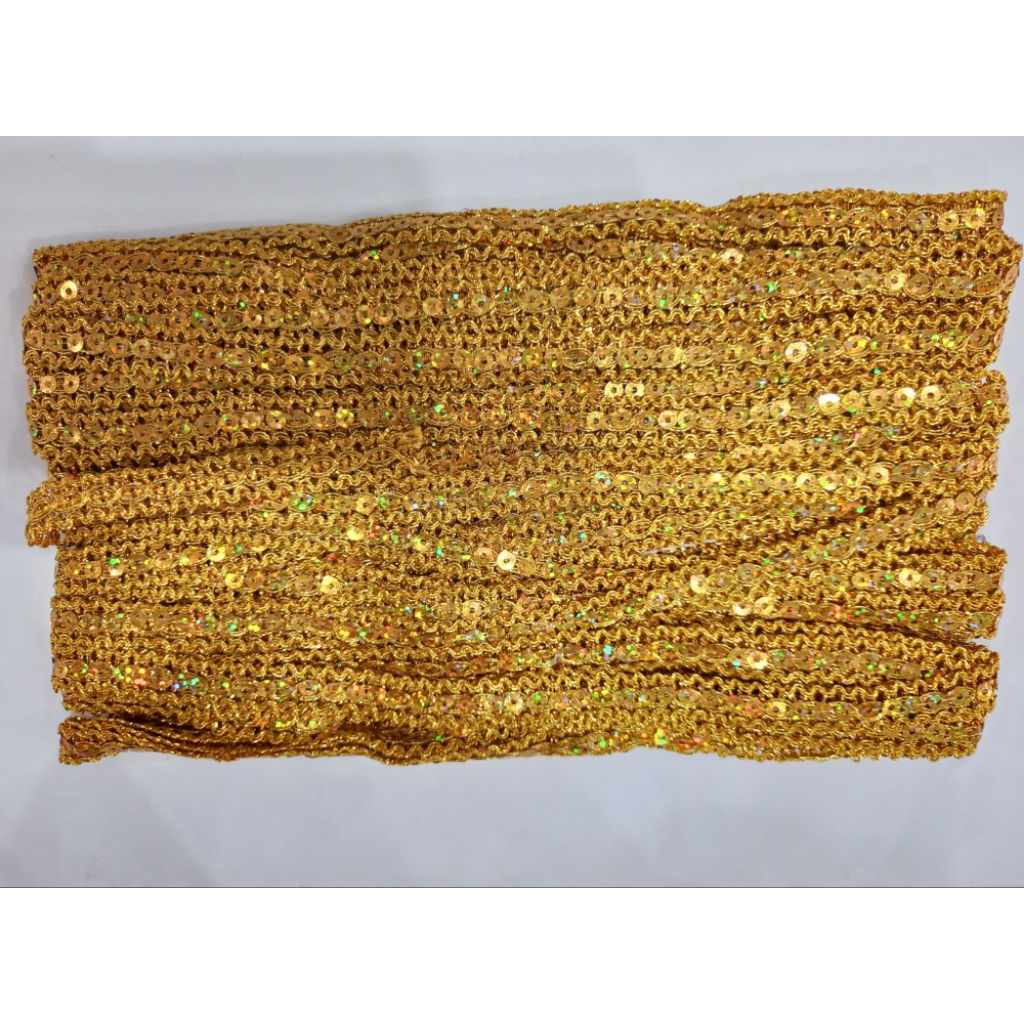 ( METERAN ) Renda mas K 920/renda emas kecil lebar 1 cm