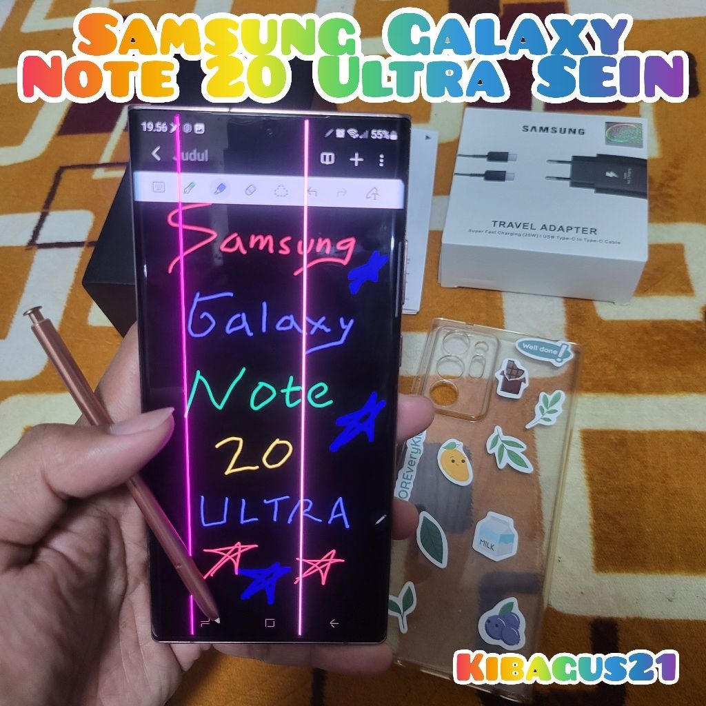 Samsung Galaxy Note 20 Ultra RAM 8/256GB Minus LCD Murah