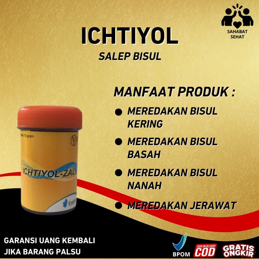 Salep Bisul Salep Ichtiyol Ampuh Redakan Bisul Kering Bisul Basah Serta Jerawat Meradang